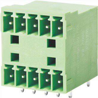 صف مزدوج ذكر الزاوية اليمنى موصل قابل للتوصيل 3.5 ملم