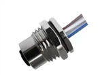 M12 أنثى نوع اللحام مثبت أمامي - ترميز 17PIN PG9 سلك 0.5 متر
