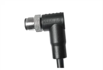 M12 ذكر بزاوية غير محمية A- كابل ترميز 3PIN PVC 3.0M M12*1.0