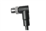 M12 ذكر بزاوية غير محمية A- كابل ترميز 5PIN PVC 2.0M M12*1.0