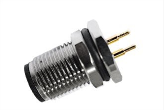 M12 ذكر أمامي مثبت A-ترميز 3PIN M12*1.0