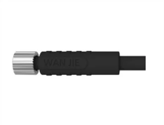 M5 أنثى مستقيمة Unshield A -سلك ترميز 3PIN PVC 1.0M
